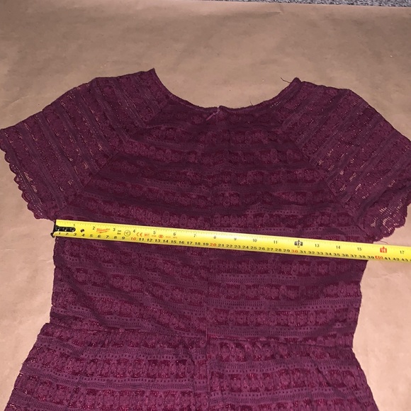 Free People | Maroon/Wine | Lace Dress - Picture 3 of 7